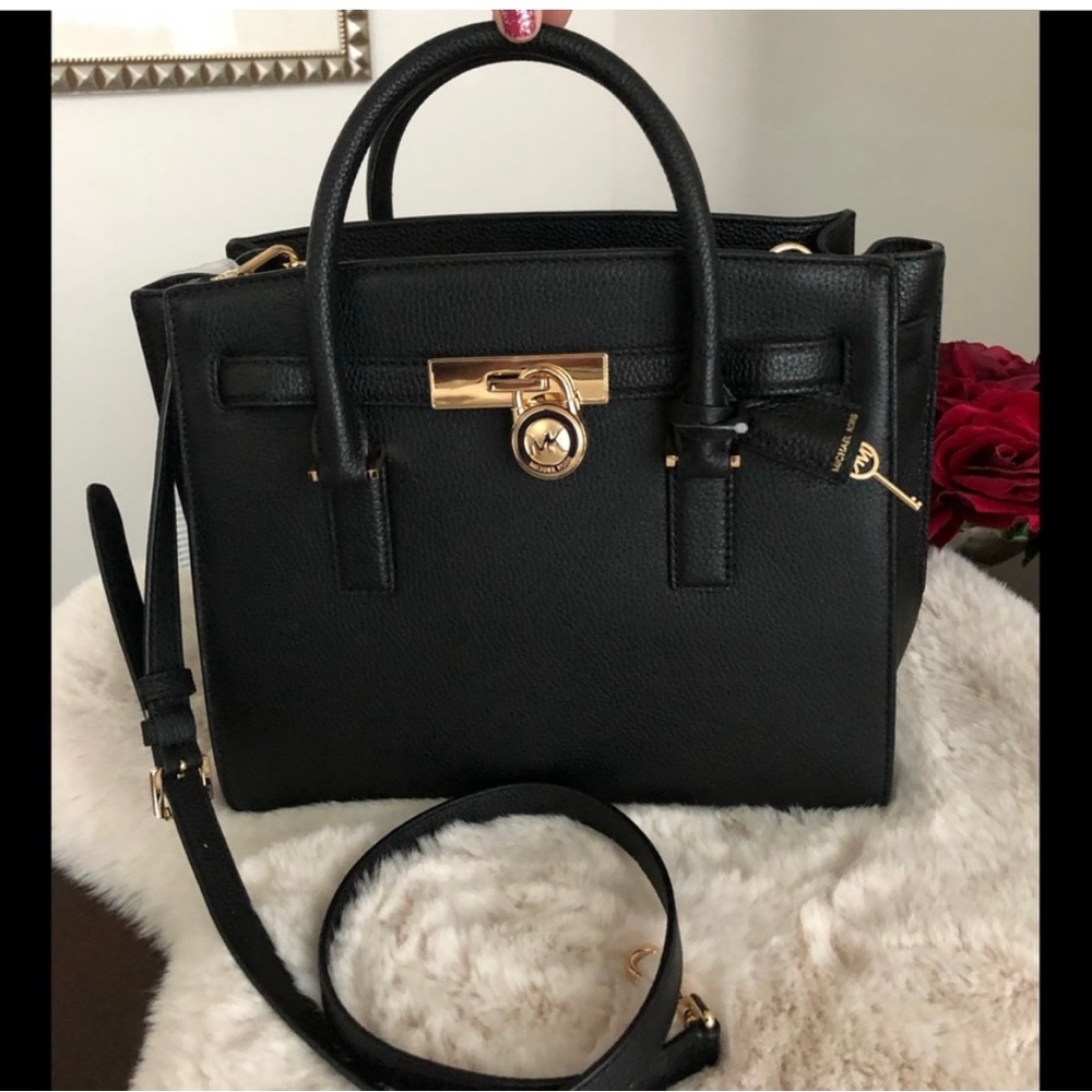 Black Michael Kors Hamilton Bag